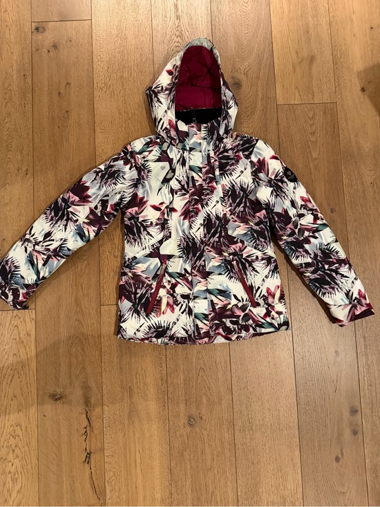 Roxy Other - Roxy Girls' Floral Ski Jacket - Magenta, White, Black